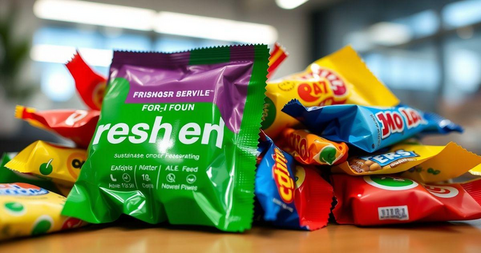 Embalagem para balas que preserva sabor e frescor